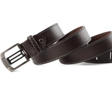 2015 black and brown color men's genuine leather belt for leisure